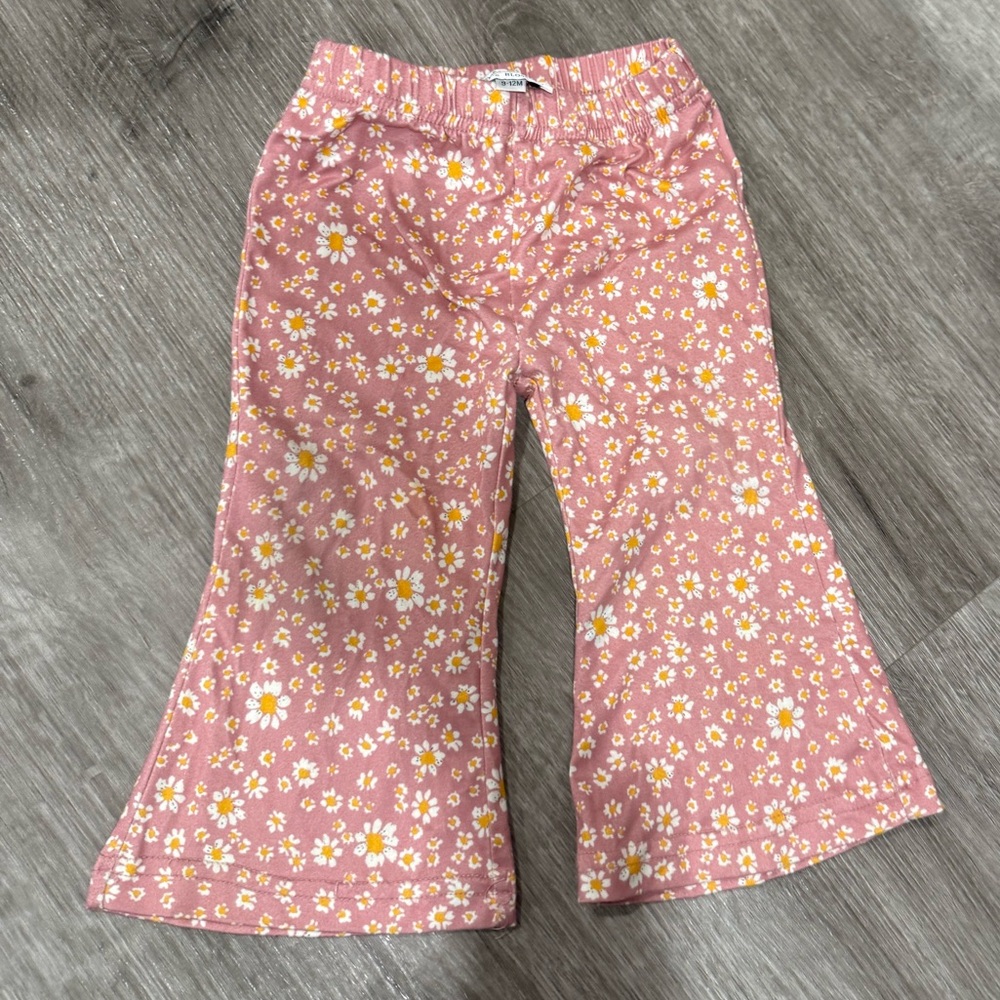 Adorable Pink Daisy Kids Pants